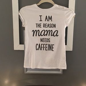 Girls Black and White Graphic T-shirt